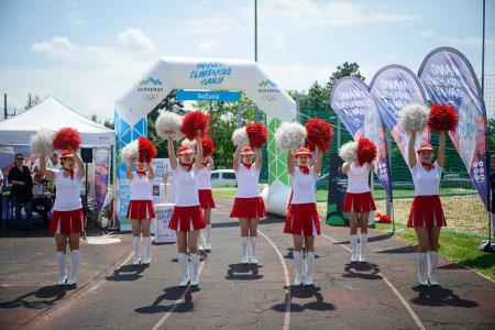 Sprejem olimpijske bakle v Sežani; Vir: Gibam KRASno